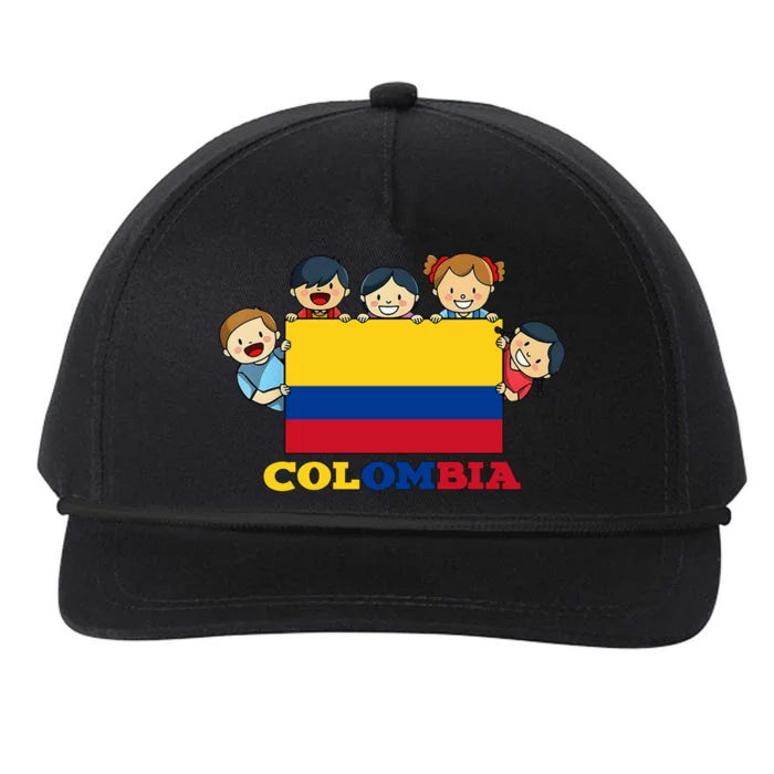 Colombia Flag Hispanic Heritage Month Colombian Snapback Five-Panel Rope Hat