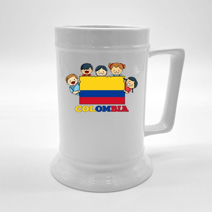 Colombia Flag Hispanic Heritage Month Colombian Front & Back Beer Stein