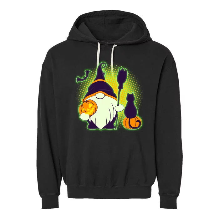 Cute Funny Halloween Gnome Garment-Dyed Fleece Hoodie