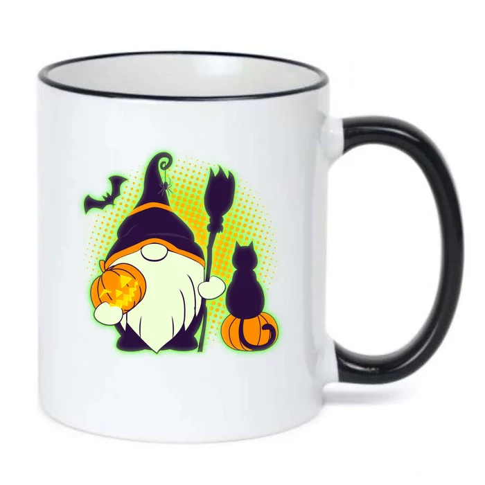 Cute Funny Halloween Gnome Black Color Changing Mug