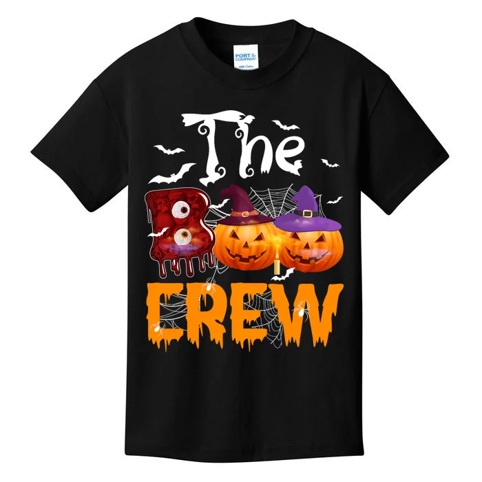 Cute Family Halloween Costume Matching Boo Crew Kids T-Shirt