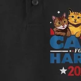 Cats For Harris 2024 Kamala Harris For President 2024 Dry Zone Grid Performance Polo