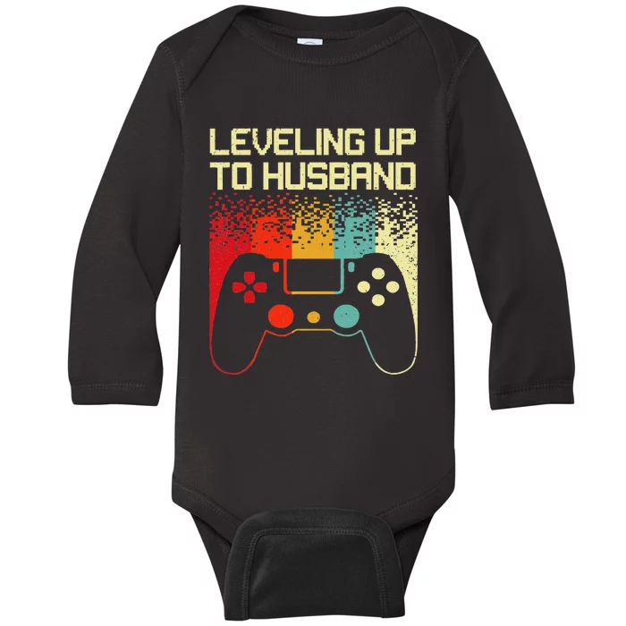 Cool Future Husband Groom To Be Bachelor Gamer Baby Long Sleeve Bodysuit