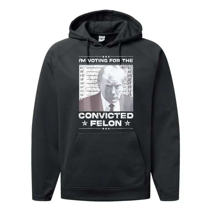 Convicted Felon IM Voting Convicted Performance Fleece Hoodie