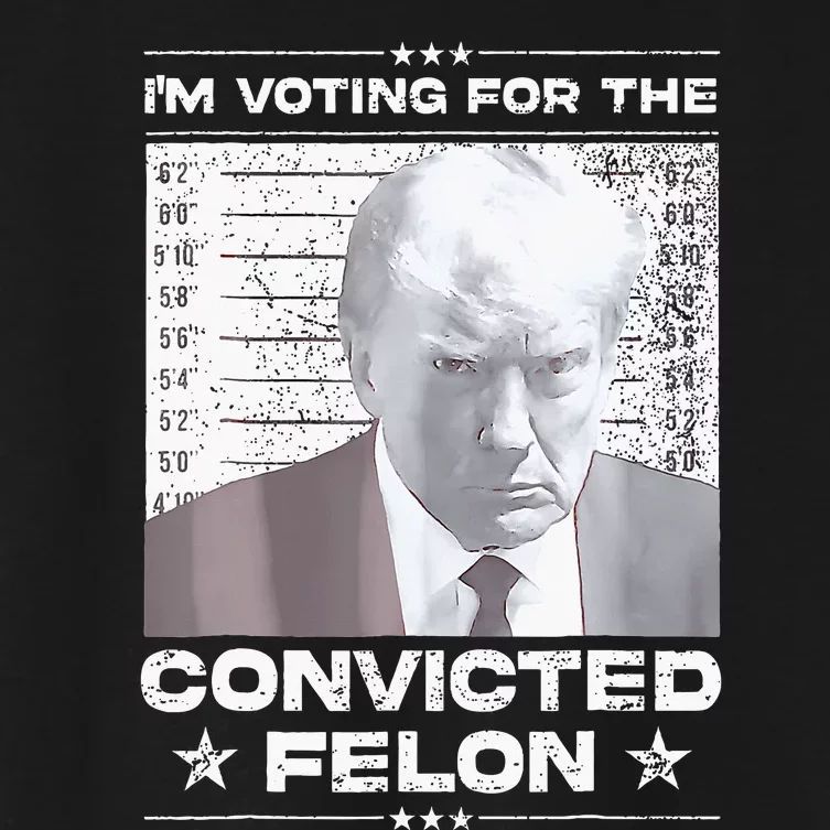 Convicted Felon IM Voting Convicted Women's Crop Top Tee