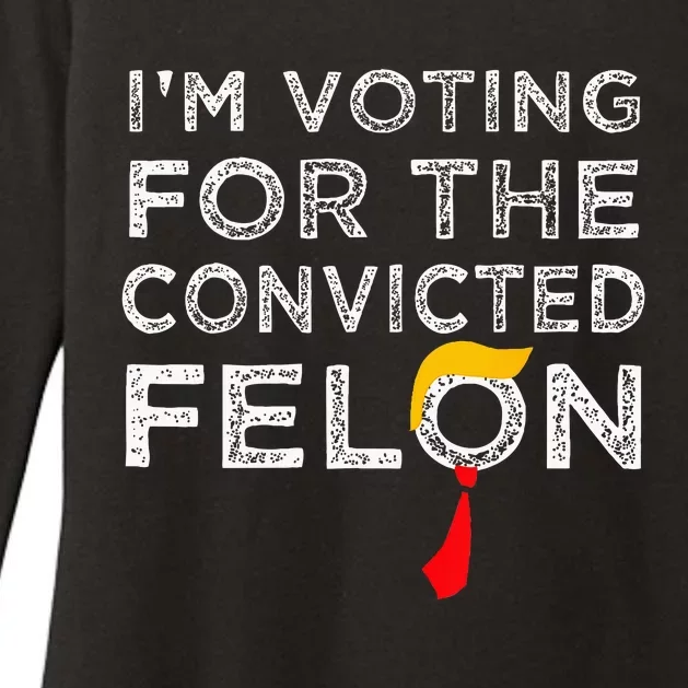 Convicted Felon IM Voting Convicted Felon 2024 Womens CVC Long Sleeve Shirt