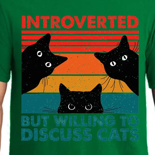 Cat Funny Introverted But Willing To Discuss Cats Pajama Set