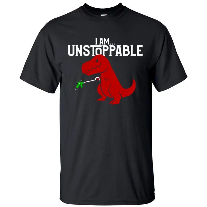 Cute & Funny I Am Unstoppable TRex Dinosaur Tall T-Shirt