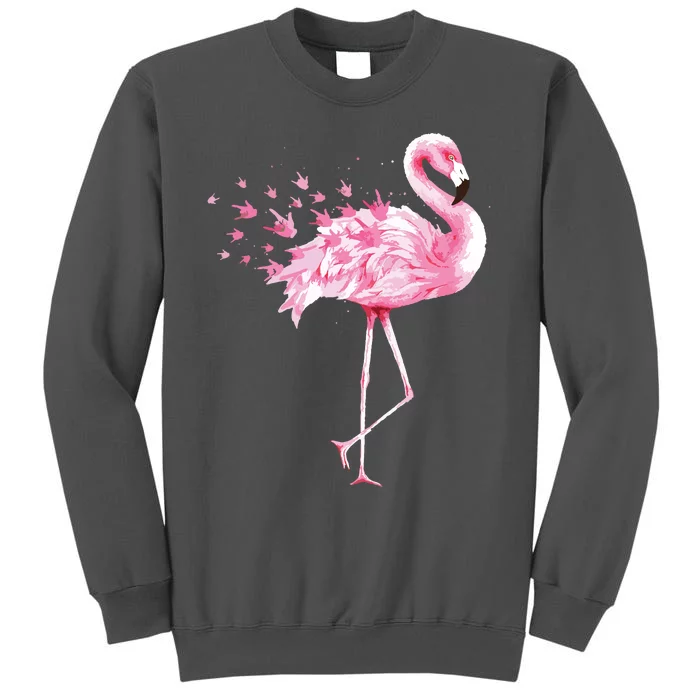 Cute Flamingo I Love You ASL American Sign Language Tall Sweatshirt