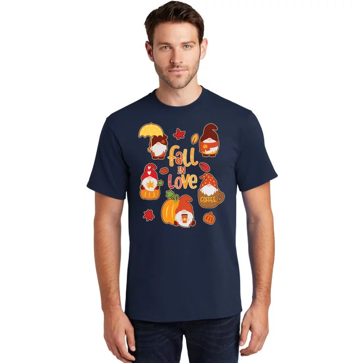 Cute Fall In Love Autumn Gnomes Tall T-Shirt