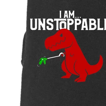 Cute & Funny I Am Unstoppable TRex Dinosaur TShirt Doggie 3-End Fleece Hoodie