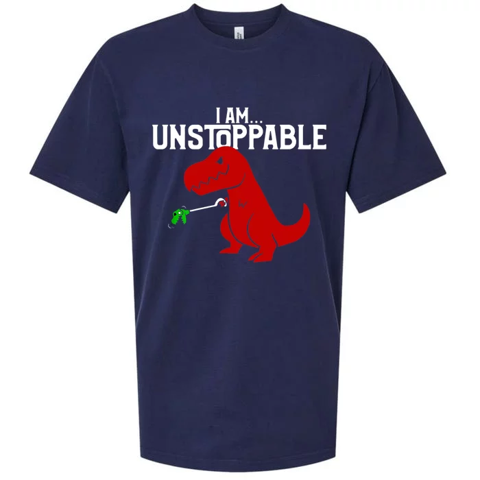 Cute & Funny I Am Unstoppable TRex Dinosaur TShirt Sueded Cloud Jersey T-Shirt