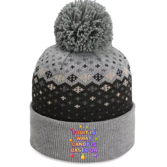 Colorful Fruit Is What Candy Is Based On The Baniff Cuffed Pom Beanie