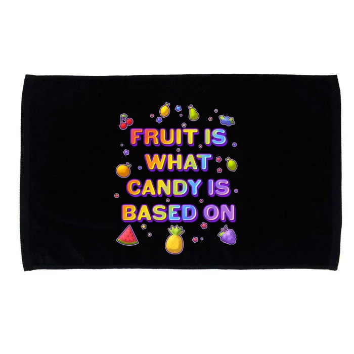 Colorful Fruit Is What Candy Is Based On Microfiber Hand Towel