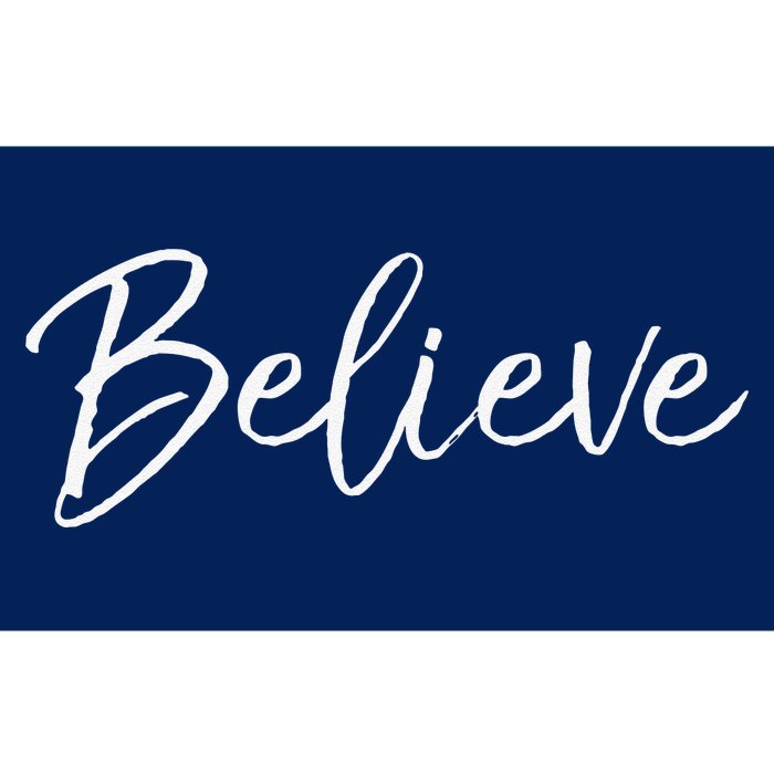 Christian Faith In Christ Quote Christmas Saying Believe Bumper Sticker