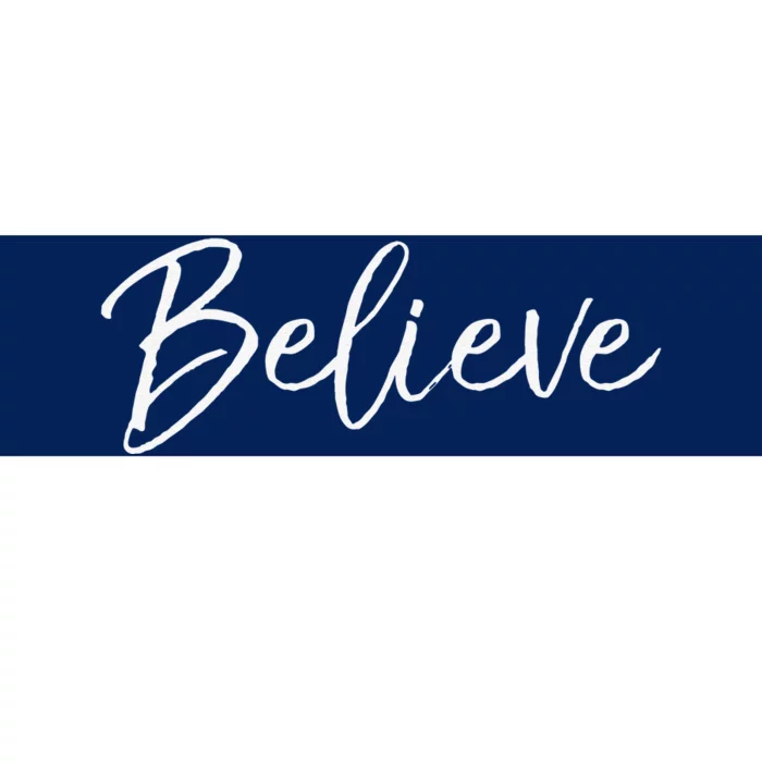 Christian Faith In Christ Quote Christmas Saying Believe Bumper Sticker