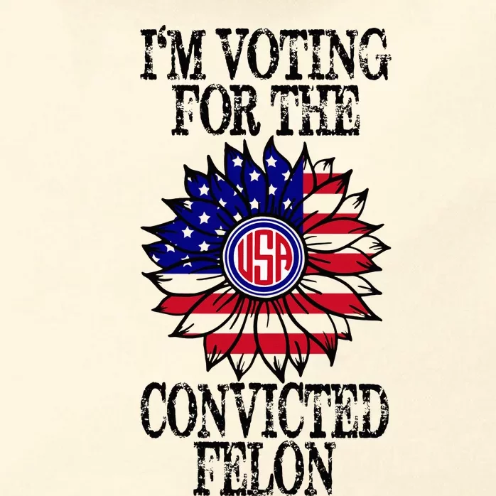 Convicted Felon Im Voting Convicted Felon 2024 Zip Tote Bag