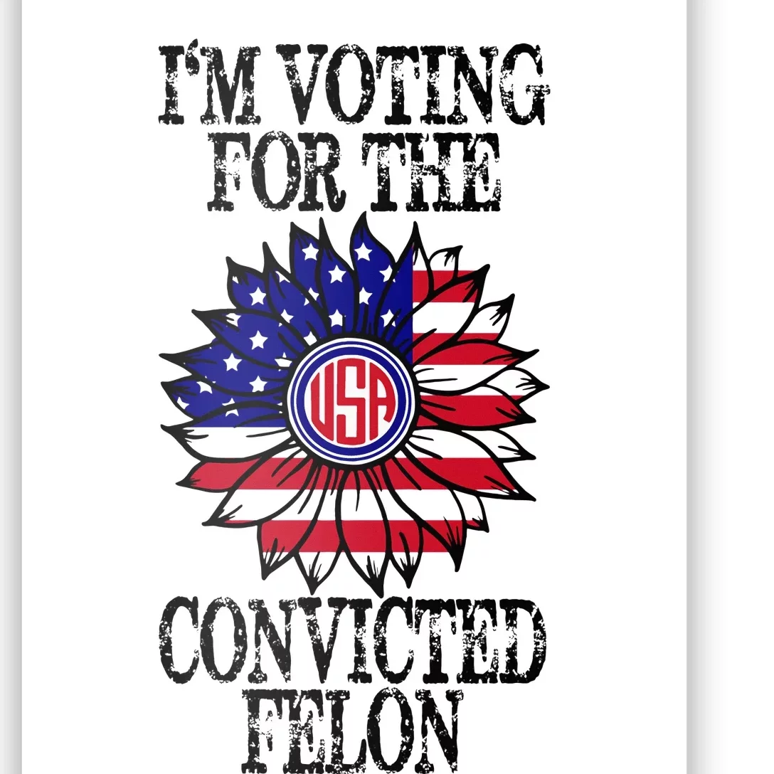 Convicted Felon Im Voting Convicted Felon 2024 Poster