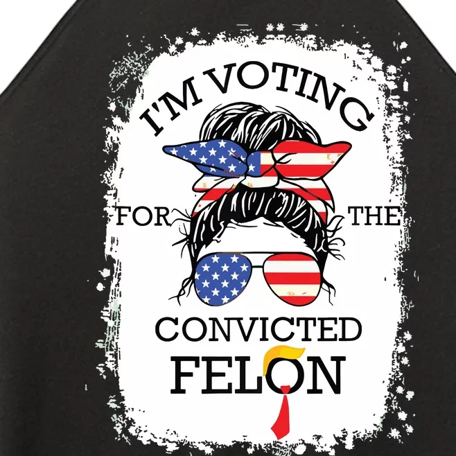 Convicted Felon Im Voting Convicted Felon 2024 Women’s Perfect Tri Rocker Tank