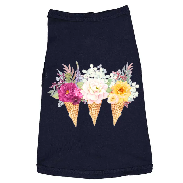 Cute Flower Ice Cream Cone Bouquets Doggie Tank