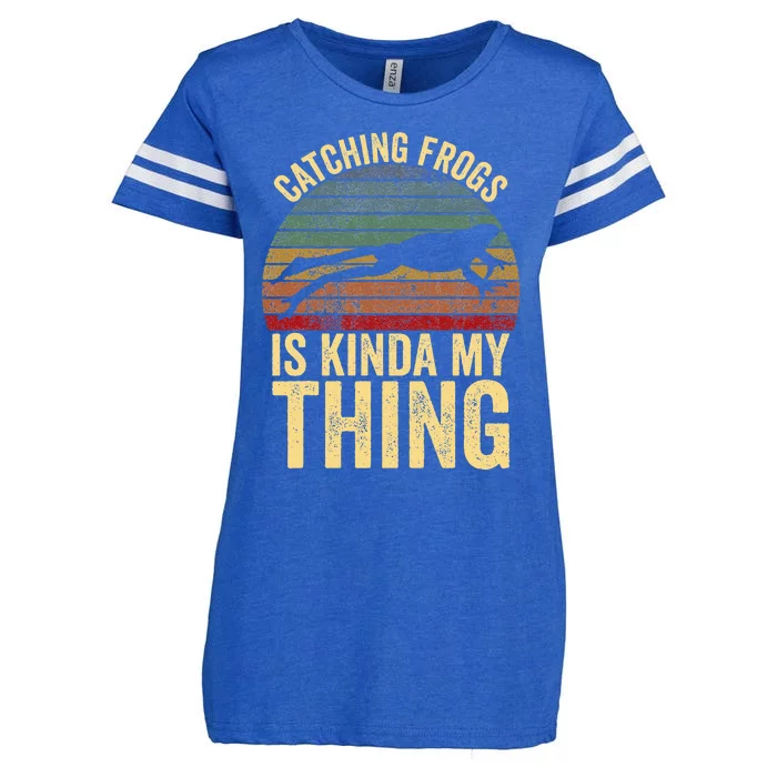 Catching Frogs is Kinda My Thing Frog Catching Gift Enza Ladies Jersey Football T-Shirt