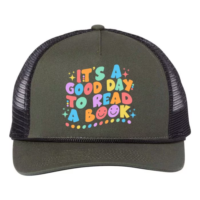 Cute Funny It's A Good Day To Read A Book Retro Rope Trucker Hat Cap