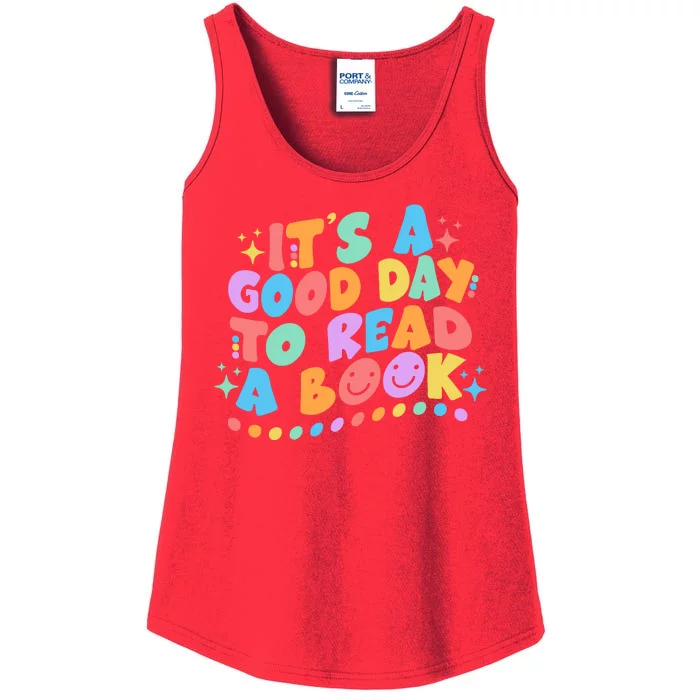 Cute Funny It's A Good Day To Read A Book Ladies Essential Tank