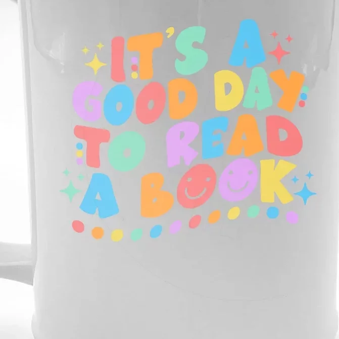 Cute Funny It's A Good Day To Read A Book Front & Back Beer Stein