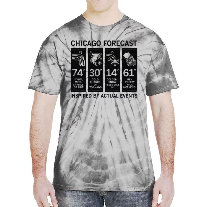 Chicago Forecast Inspired Tie-Dye T-Shirt