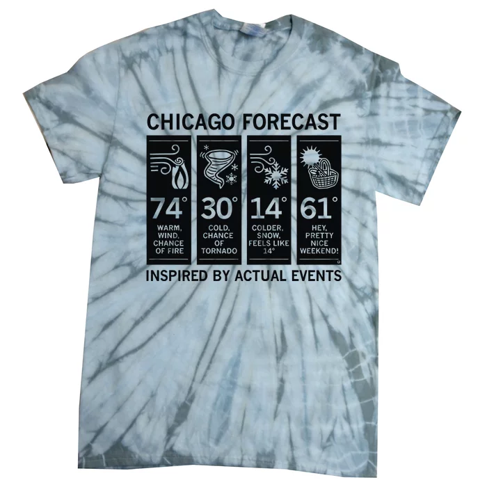 Chicago Forecast Inspired Tie-Dye T-Shirt