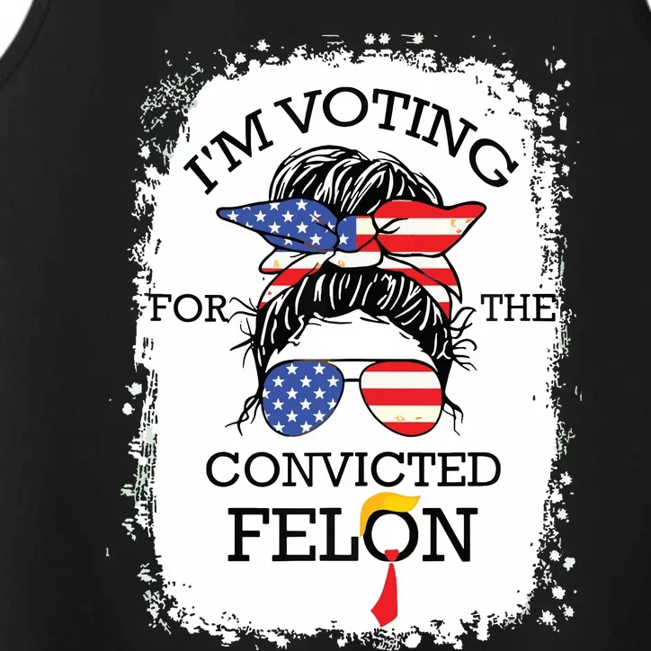 Convicted Felon Im Voting Convicted Felon 2024 Performance Tank