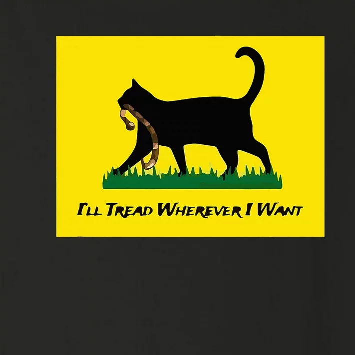 Cat Flag ILl Tread Wherever I Want Toddler Long Sleeve Shirt