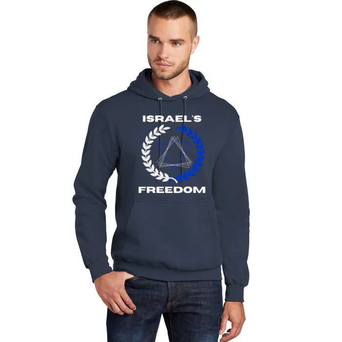 Classic Freedom Israel I Am With Israel Tall Hoodie