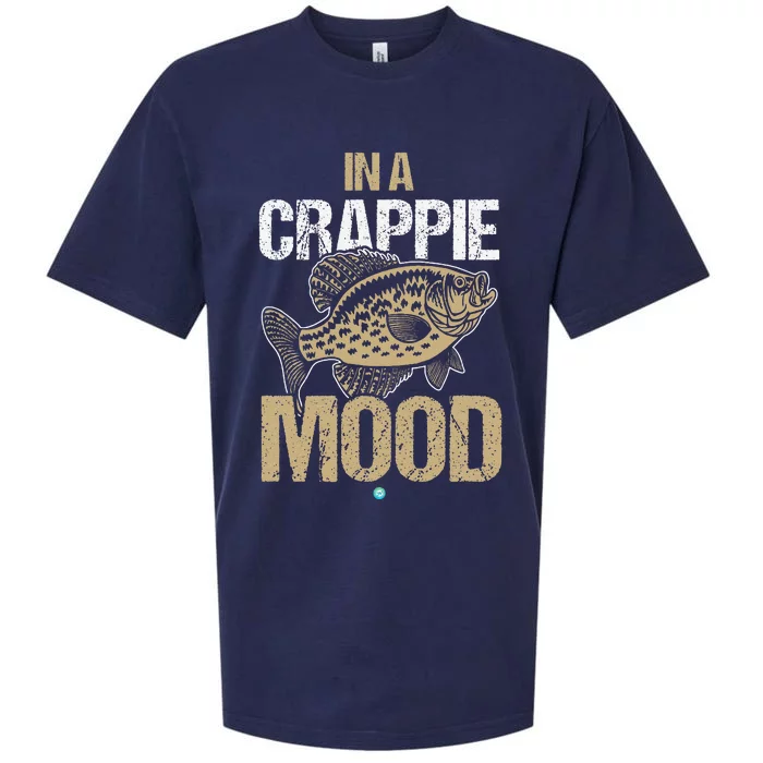 Crappie Fishing In A Crappie Mood Gift Idea Sueded Cloud Jersey T-Shirt