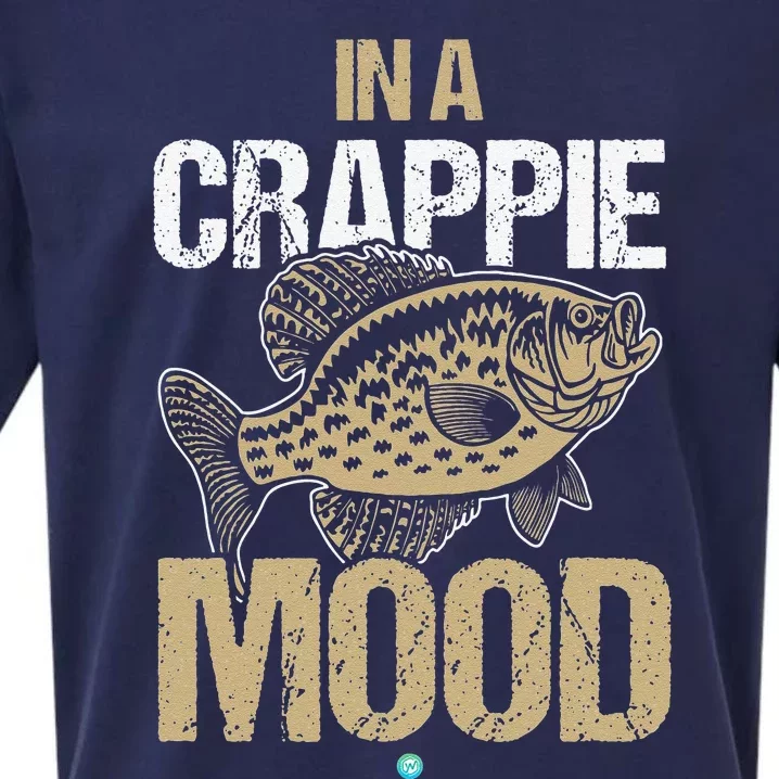 Crappie Fishing In A Crappie Mood Gift Idea Sueded Cloud Jersey T-Shirt