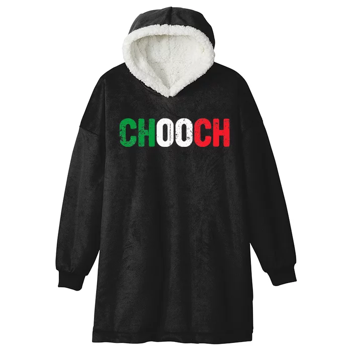 Chooch Funny Italian Slang Italia Flag Italy Humor Hooded Wearable Blanket