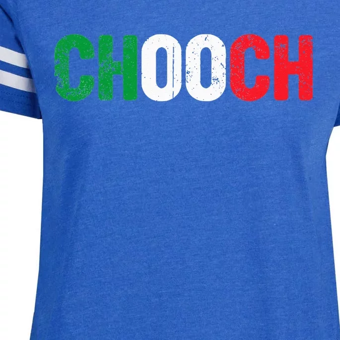 Chooch Funny Italian Slang Italia Flag Italy Humor Enza Ladies Jersey Football T-Shirt