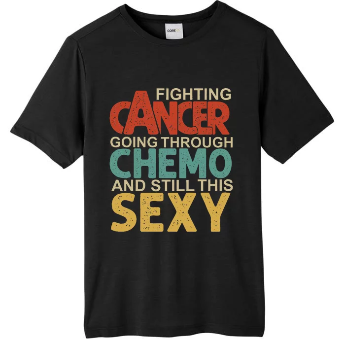 Cancer Fighter Inspirational Quote Chemo Vintage ChromaSoft Performance T-Shirt