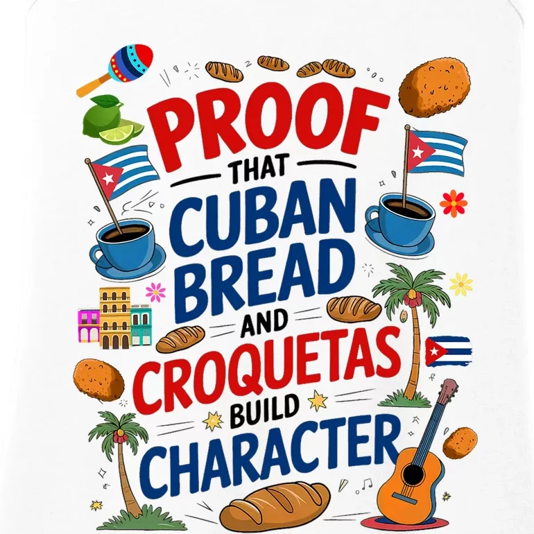 Cuban Flag Ideas & Hispanic Cuban Croquetas Ladies Essential Tank