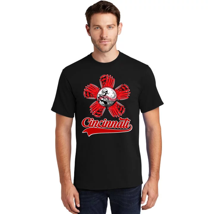 Cincinnati Flower I Love Cincinnati Tall T-Shirt