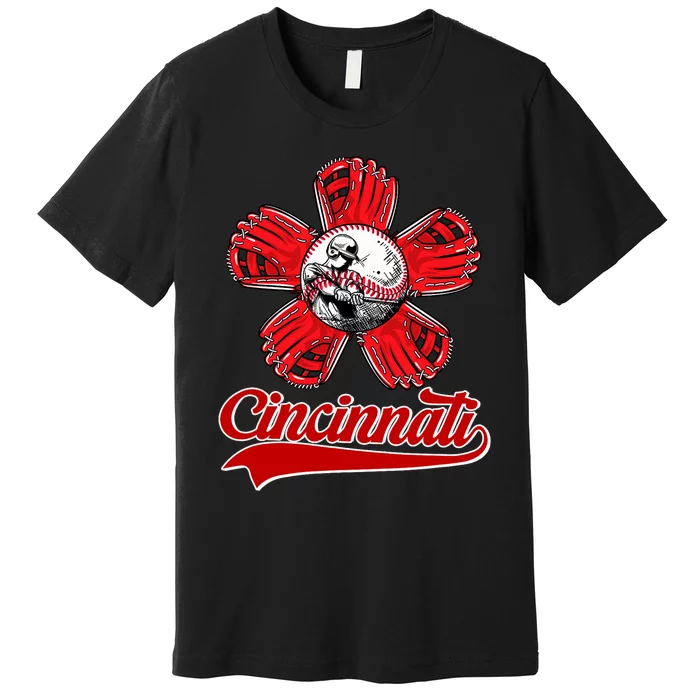 Cincinnati Flower I Love Cincinnati Premium T-Shirt