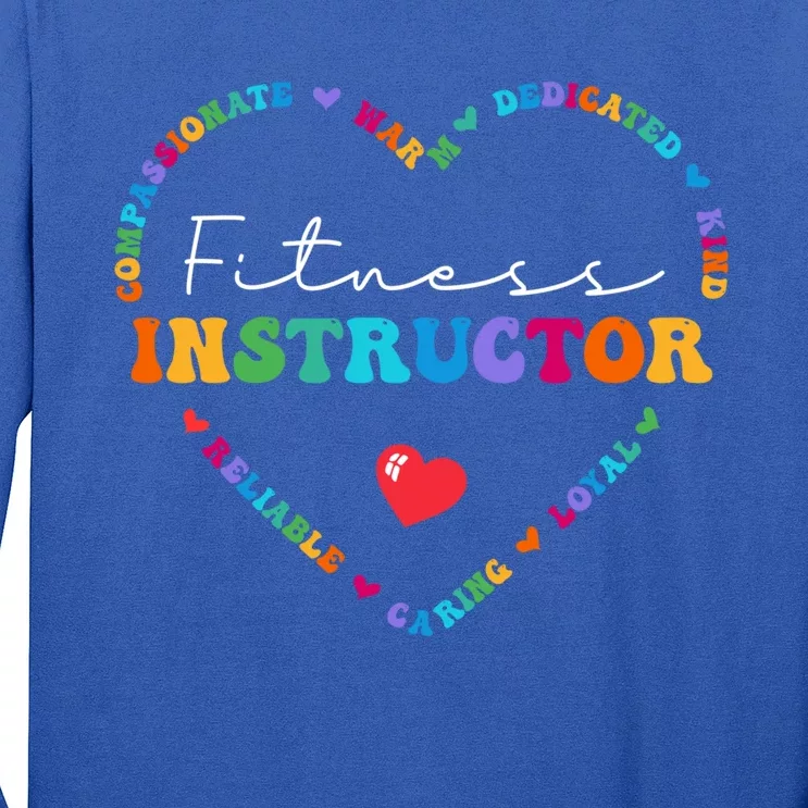 Cute Fitness Instructor Appreciati To School Funny Gift Long Sleeve Shirt