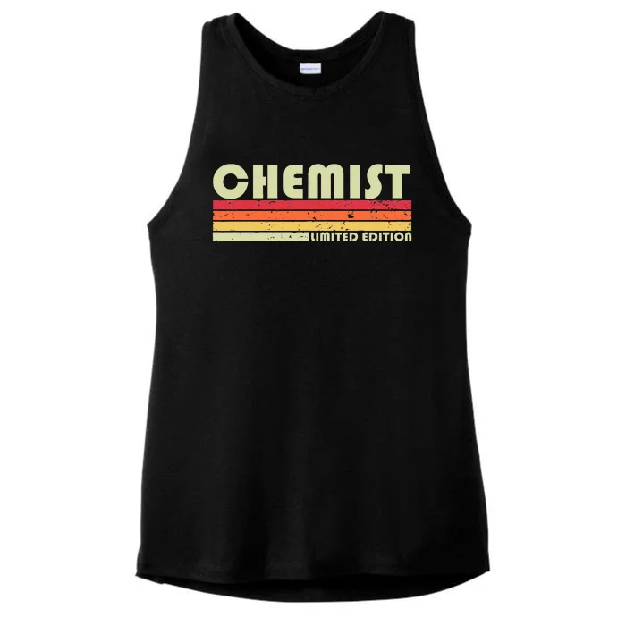 CHEMIST Funny Job Title Profession Birthday Worker Idea Ladies Tri-Blend Wicking Tank