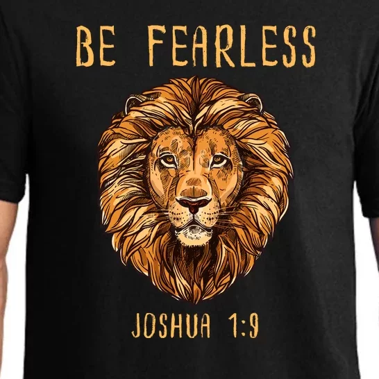 Christian Fearless Joshua 1:9 Faith Gift Pajama Set