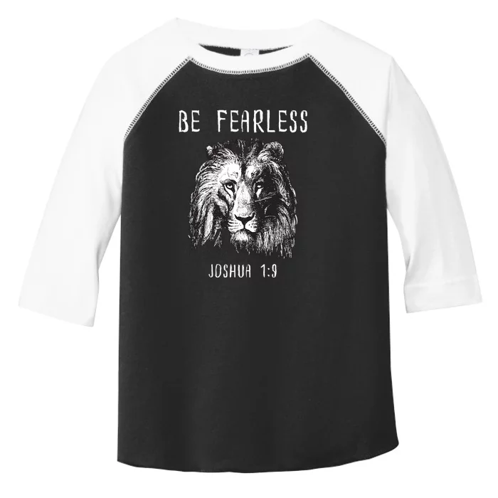 Christian Fearless Joshua 1:9 Faith Gift Toddler Fine Jersey T-Shirt