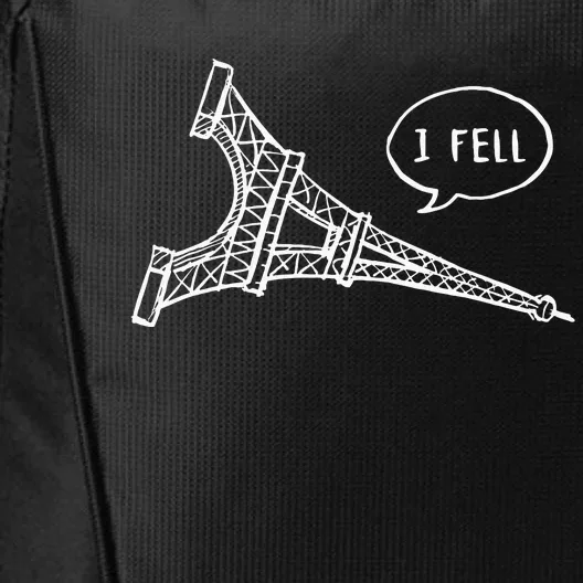 Cute French Joke I Fell City Backpack