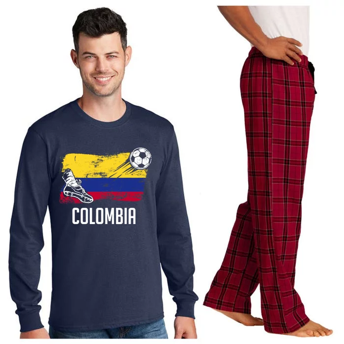 Colombia Flag Jersey Colombian Soccer Team Colombian Long Sleeve Pajama Set