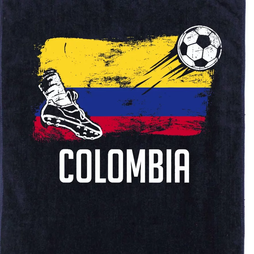 Colombia Flag Jersey Colombian Soccer Team Colombian Platinum Collection Golf Towel