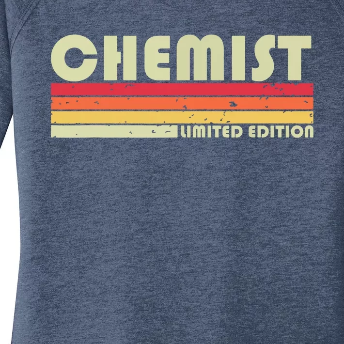 CHEMIST Funny Job Title Profession Birthday Worker Idea Women's Perfect Tri Tunic Long Sleeve Shirt