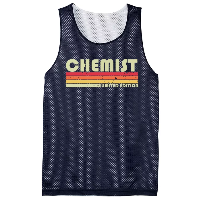 CHEMIST Funny Job Title Profession Birthday Worker Idea Mesh Reversible Basketball Jersey Tank